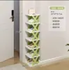 Sapateira Simples Multicamadas Transfronteiriça Armário de Sapatos para Porta de Casa Economizador de Espaço Sapateira Estreita Pequena Celebridade da Internet