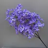 Flores de lila artificiales realistas de alta gama para paisajismo de jardines, flores de seda para exhibir en habitaciones modelo y salas de estar