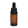 Frasco de óleo essencial marrom de 30ml Frasco conta-gotas de vidro marrom à prova de luz com cabeça de plástico Tampa de rosca Frasco vazio para cosméticos