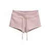 26 Shorts Esportivos Fitness Femininos Cor Sólida Casuais Curtos Hot Pants Estilo Verão Sexy Cintura Baixa Slim Fit Malha Elástica