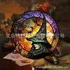 Apanhador de Sol de Acrílico de Halloween Aranha Abóbora Morcego Decoração de Jardim Pingente Atacado em Estoque