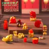 Micro-Paisagem Criativa Ano Novo Estilo Chinês Peixe Koi Saco da Sorte para Atrair Riqueza Decoração DIY Acessório de Pendurar Mini Ornamento de Mesa