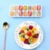 Bandeja para Hielo de 14 Compartimentos Transfronteriza con Tapa, Molde para Cubitos de Hielo para Uso Doméstico, Bandeja de Hielo de Fondo Suave para Hacer Cubitos de Hielo Caseros, Herramienta para Congelar Hielo