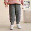 Pantalones de Invierno para Bebés de 1 Año, Pantalones Gruesos Cálidos con Forro de Felpa para Otoño e Invierno, Ropa de Abrigo de Invierno para Niñas de 6 Años