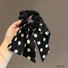 Estilo Coreano Puntos de Polka Lazo Intestino Grueso Goma para el Cabello Gama Alta Celebridad de Internet Elástico Color Contrastante Temperamento Sujetador de Cola de Caballo Nueva Goma para el Cabello