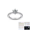 Anel de Moissanita Diamante Tonglin Clássico Seis Garras Prata de Lei S925 Anel de Proposta de Noivado Anel Luxuoso de Alta Qualidade