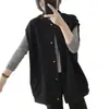 Chaqueta Chaleco Casual con Cuello Alto para Mujer 2026 Primavera Otoño Nuevo Holgado Talla Grande Adelgazante Sin Mangas Chaqueta de Béisbol Top Mujer