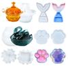 Serie de Cajas de Almacenamiento con Molde de Pegamento DIY Yangyang de Deyi Serie de Portabolígrafos Molde de Silicona Espejo de Pegamento de Cristal