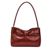 Bolso transfronterizo estilo Maillard, bolso de hombro de cuero encerado vintage para mujer, bolso de axila versátil de alta gama para el día a día