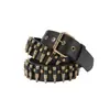 Cinturón punk de remaches transfronterizo para mujer, cinturón decorativo personalizado para jeans, cinturón de moda Y2K para chicas populares, venta al por mayor