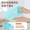 Caixa de Almoço de Plástico Selada Caixa de Conservação para Geladeira Caixa para Congelador Doméstica Caixa de Almoço Quadrada com Compartimentos Caixa de Almoço Portátil para Exterior