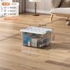 Caja de almacenamiento transparente para el hogar de gran capacidad extra grande engrosada armario ropa caja de plástico caja organizadora para guardar juguetes