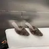 Primer Encuentro Ji Jian Tou Pantuflas Peludas Mujer Invierno Tacones Altos Dulce Estilo Hada Temperamento Nicho Mocasines de Punta Cerrada Mujer