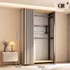 Armario de metal para uso doméstico en dormitorios y apartamentos de alquiler, estructura totalmente de acero, completamente cerrado, combinable libremente, estilo abierto, engrosado, armario simple