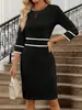 Outono 2025 Aliexpress Venda Quente Transfronteiriça Moda Estilo Europeu e Americano Saia Longa Cor Sólida Retalhos Coloridos Vestido de Manga Longa Feminino