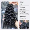Ganchillo Cabello Humano Pelucas de Ganchillo Trenzas de Ganchillo Extensiones de Cabello Burmesecurl Cabello Humano