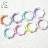 Anillo de Aleación con Hebilla de Resorte de Bambú Degradado Pintado Gancho para Bolsa Accesorios de Joyería DIY Llavero Cadena para Teléfono Móvil