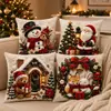 Estilo Navideño Impresión Digital Funda Decorativa para Cojín de Sala de Estar Amazon Funda para Cojín Navideño Funda para Cojín de Sofá Fabricante