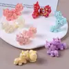 Cuentas Luminosas Color AB Estéreo Lindo Unicornio con Agujero Pasante DIY Cadena para Teléfono Móvil Llavero de Coche Cuerda para Cabeza Accesorios de Joyería