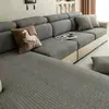 2026 Nueva Funda Elástica para Cojín de Asiento de Sofá de Lino Falso Funda de Sofá Completa Anti-arañazos para Gato Universal para las Cuatro Estaciones
