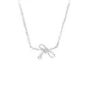 Colar S999 Prata para Pé Laço Feminino Design Oco Irregular Luxo Leve Sensação de Alto Padrão Diamante Brilhante Exquisito Corrente para Clavícula