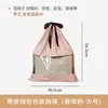 Bolsa de algodón puro con cierre de cordón para organizar y guardar artículos, a prueba de humedad y moho, perfecta para proteger bolsos de cuero