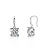 Pendientes de plata de ley s925 de gran venta, con moissanita hueca en forma de corazón de 1 quilate, pendientes de moda, joyería, suministro de fábrica en vivo