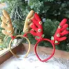 Decorações de Natal 2024 argola com cabeça de sino presilha de cabelo fivela de cabeça de chifre de veado de Natal festa de fim de ano
