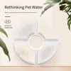 Cartucho de filtro Filtro para máquina de água potável para animais de estimação adequado para máquina de água potável para gatos e cães pequena de 2,4L Filtro de substituição para tigela de cachorro