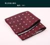 Toalha de bolso de terno masculino vinho vermelho marrom jacquard terno toalha de peito lenço toalha pequena toalha quadrada negócios estilo coreano
