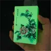 Nuevo estuche de cigarrillos luminoso estilo chino, pintura de paisajes de montañas y ríos, estuche de cigarrillos universal portátil antipresión