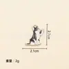 Cachorro Fofo de Desenho Animado Acessórios para Joias DIY Popular Transfronteiriço Pingente de Colar de Cachorro a Óleo