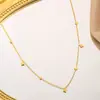 Collar de Acero de Titanio con Lentejuelas Brillantes de Diamantes Estilo Francés Luz Estrellada Lujo Brillante Cadena de Clavícula Gipsófila Moda para Mujer Exquisito Gama Alta