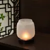 Candelabro de Cristal de Gama Alta Zen Retro Sala de Té Adornos Chinos Hogar Antiguo Vela Pantalla de Lámpara Antigua Luz de Ambiente