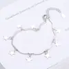Pulsera coreana de estrella de cinco puntas dulce y linda para mujer, estrellas literarias simples y lindas para estudiante, joyería de mano, una generación de cabello