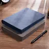 Cuaderno de banda A5 de piel de oveja para empresa, se puede imprimir logo, cuero suave de alta calidad, diario exquisito, libro para conferencias de trabajo