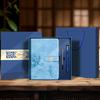 Caderno A5 maré nacional ameixa orquídea bambu crisântemo alto valor de cor fecho grosso logo impresso personalizado bloco de notas para escritório empresarial
