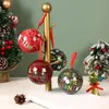 Caja de Lata Navideña Colgante de Árbol de Navidad Caja de Empaque Decoración Caja Metálica Empaque de Regalo Elemento Navideño Esférico