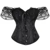 Ropa Moldeadora de Encaje Hombros Descubiertos para Mujer, Bustier Bandeau Sexy, Corsé de Comercio Exterior Europeo y Americano, Suministro Transfronterizo