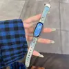Adecuado para Correa Xiaomi Mi Band 11 Novena Generación Mezclilla Gradiente Irregular Versión 8Nfc Pulsera Punk Personalizada Correa de Reloj