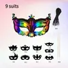 Máscaras de Rascar Creativas Coloridas Transfronterizas Nuevo Arte de Rascar de Halloween Arte de Rascar Hecho a Mano DIY