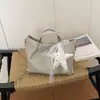 Bolso de Hombro Tejido de Moda Europeo y Americano 2026 Verano Nuevo Casual Gran Capacidad para Viajes Cotidianos Versátil Elegante Versión Coreana para Mujer