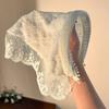 Bufanda Triangular de Punto Dopamine Mori, Adorno para la Cabeza, Adorno Francés para la Cabeza, Estilo Pastoral de Verano para Mujer, Flor de Ganchillo de Encaje, Venta al por Mayor con el Mar