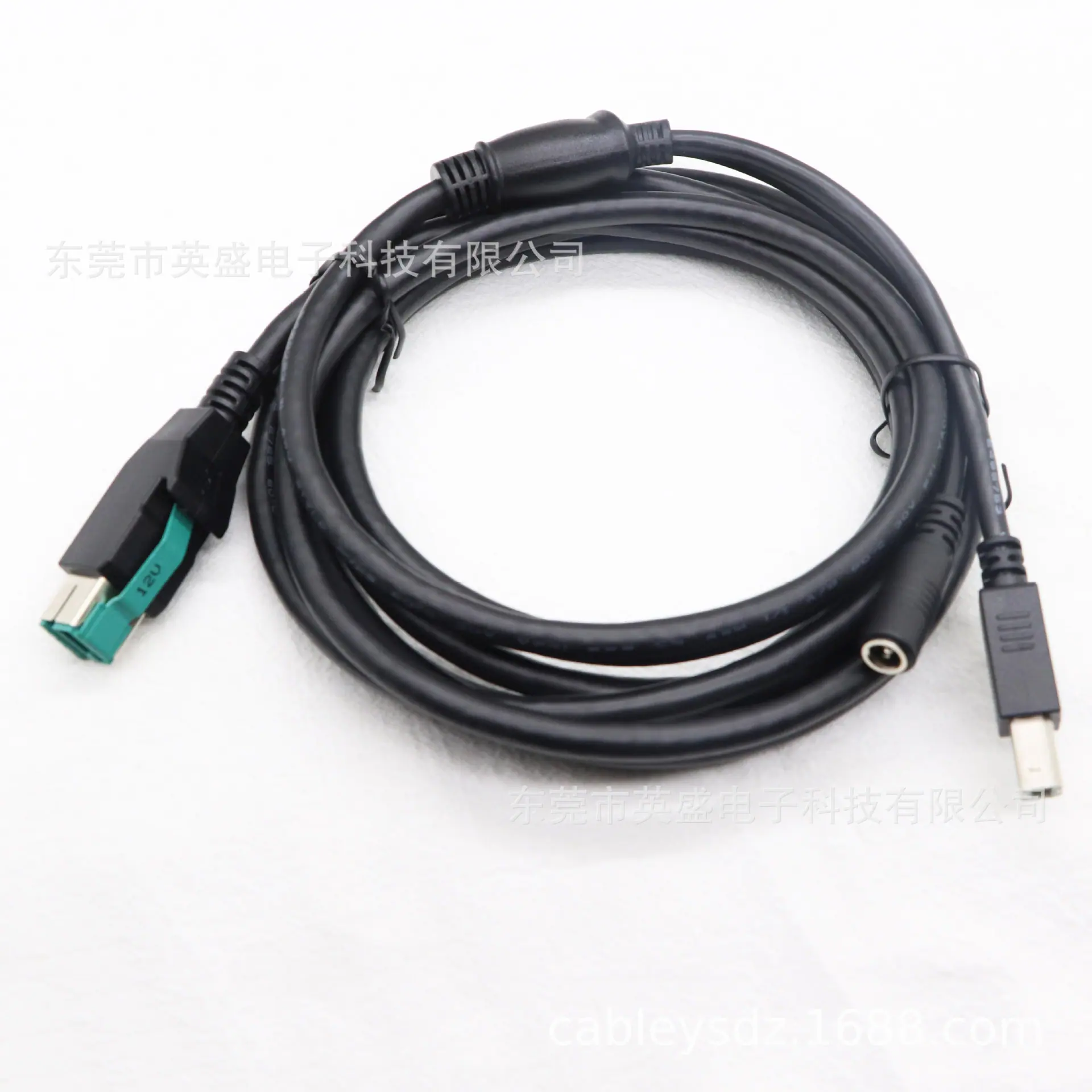 12V 8P公转接DC5.5*2.1母+USBBM