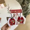 Copos de Nieve Navideños Cuernos Campana Pasador Lazo Bola de Pelo Pinza Lateral Ambiente Dulce Muñeco de Nieve Rama de Pino Accesorio para el Cabello