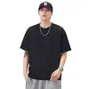 Ropa para Hombre Xintang Dropshipping 2026 Camiseta de Manga Corta Verano Top Camiseta de Manga Corta de Color Sólido Pesada Estilo Retro Americano para Hombre