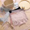 Calcinha de renda de cintura alta grande sexy que contrai a barriga, roupa íntima de verão francesa para socialites, calcinha feminina respirável, calcinha europeia e americana