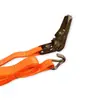 Tensionador de catraca J-hook duplo de 1 polegada, cinta de poliéster, para fixar e apertar cargas em caminhões, logística e armazéns