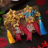 Juego Completo de Boutonnières de Boda para Familia y Padres, Broches de Alta Calidad, Boutonnières Modernas de Estilo Chino para los Novios