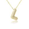 Collares de Letras de Burbuja en Inglés 26, Diseño de Moda, Regalos para Mujer con Letras de Burbuja, Joyería Transfronteriza